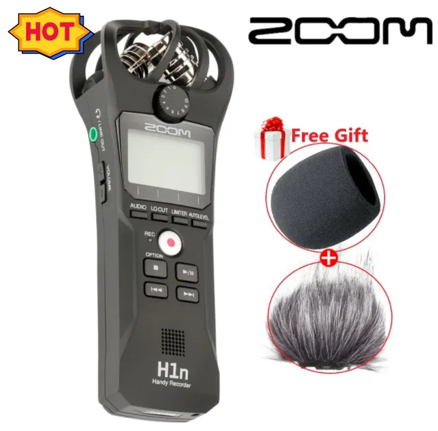 ZOOM H1N Handy Recorder Digital Camera Audio Recorder for Interview SLR Recording Microphone Pen with gifts