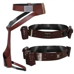 Anakin Cosplay Belt Rey Belt Fantasia Jedi Knight Costume Belts Disguise for Adult Men Halloween Carnival Costume Accessories