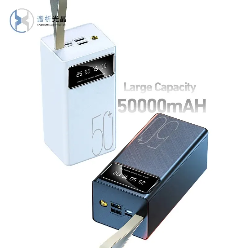 Powerbank 30000mAh 40000mAh 50000mAh Fast Charge Type C Portable Mobile Charger Power Bank For Iphone Huawei