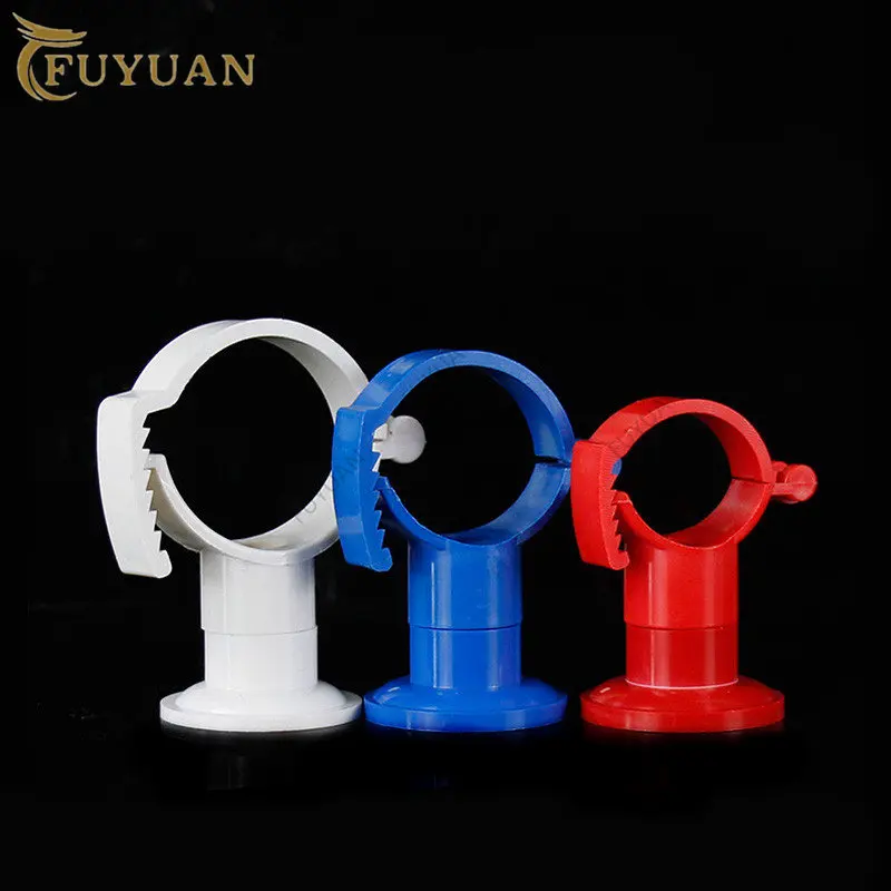 10pcs  PVC Water Pipe Clamp Support PPR Pipe Bracket Garden irrigation Connector Hard Tube Clamp PVC plastic pipe hanging card