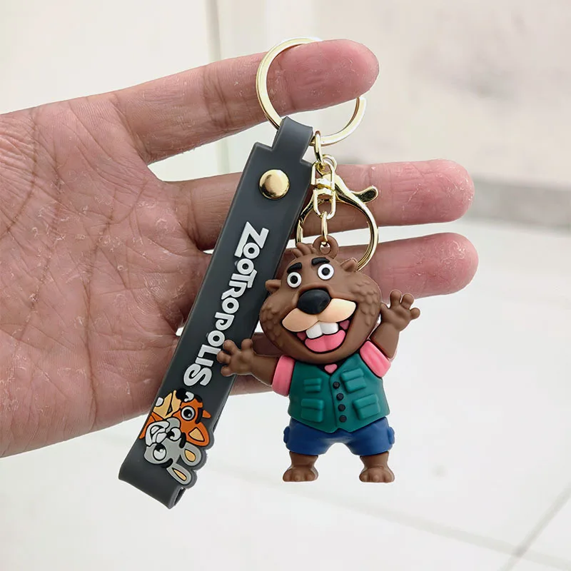 لطيف Zootopia المفاتيح شخصية كرتونية جودي نيك رئيس بوجو كيرينغ معلقة الأزواج حقيبة الديكور مهرجان هدية