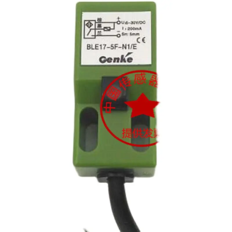 Three-Wire NPN Normally Open Proximity Switch 5-30VDC/24VDC 5mm Distance BLE17-5F-N1/E Genke