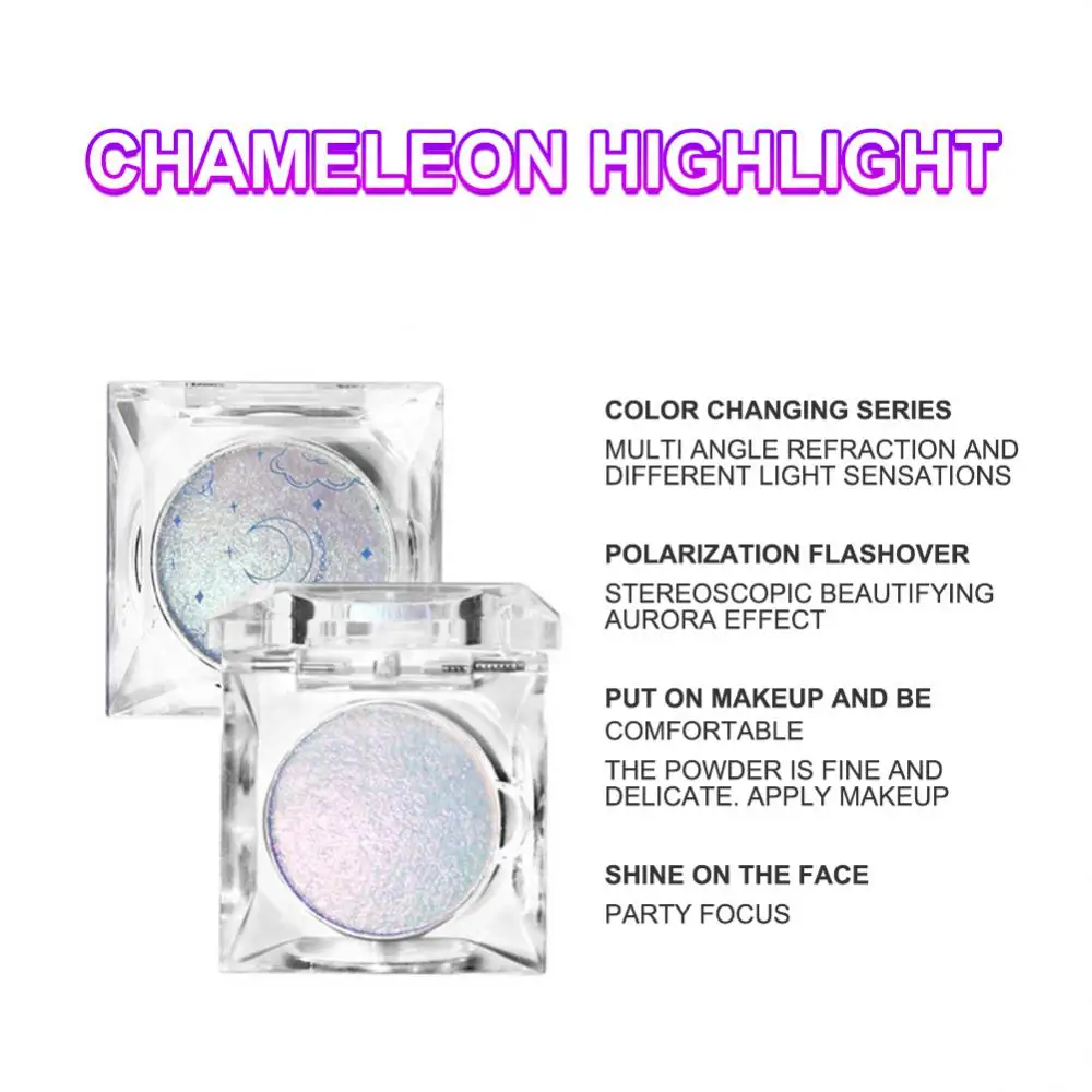 Shimmer Highlighter Powder Palette Face Contour Makeup Highlight Face Bronzer Highlighter Brighten Skin Face Blush Cheek Blush