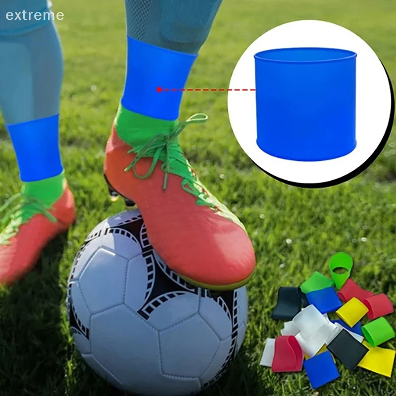 

1 Pair Soccer Shin Guard Straps Silicones Shin Pad Holder Practical Shin Pad Banding For Football Running Cycling Sports