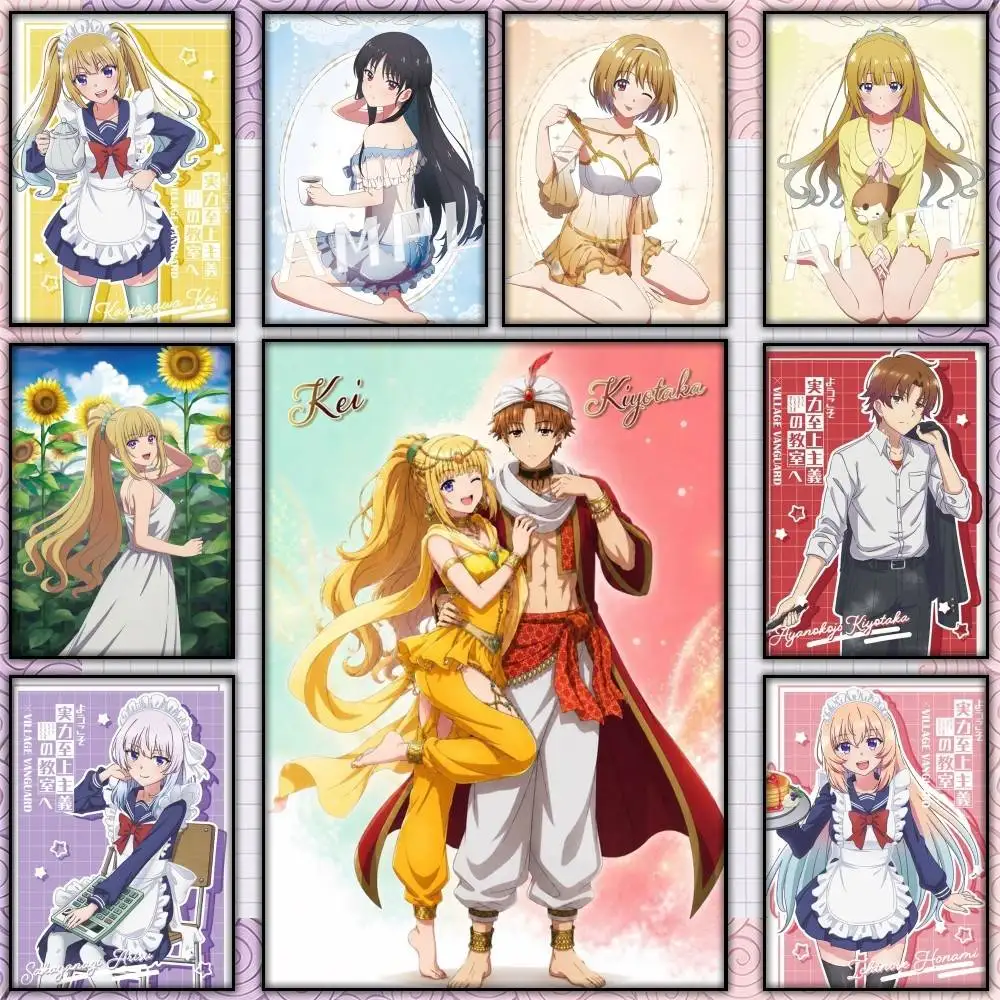 Youzitsu Anime C-Classroom of the E-Elite  Poster Self-adhesive Art Waterproof Paper Sticker Coffee House Bar Room Wall Decor