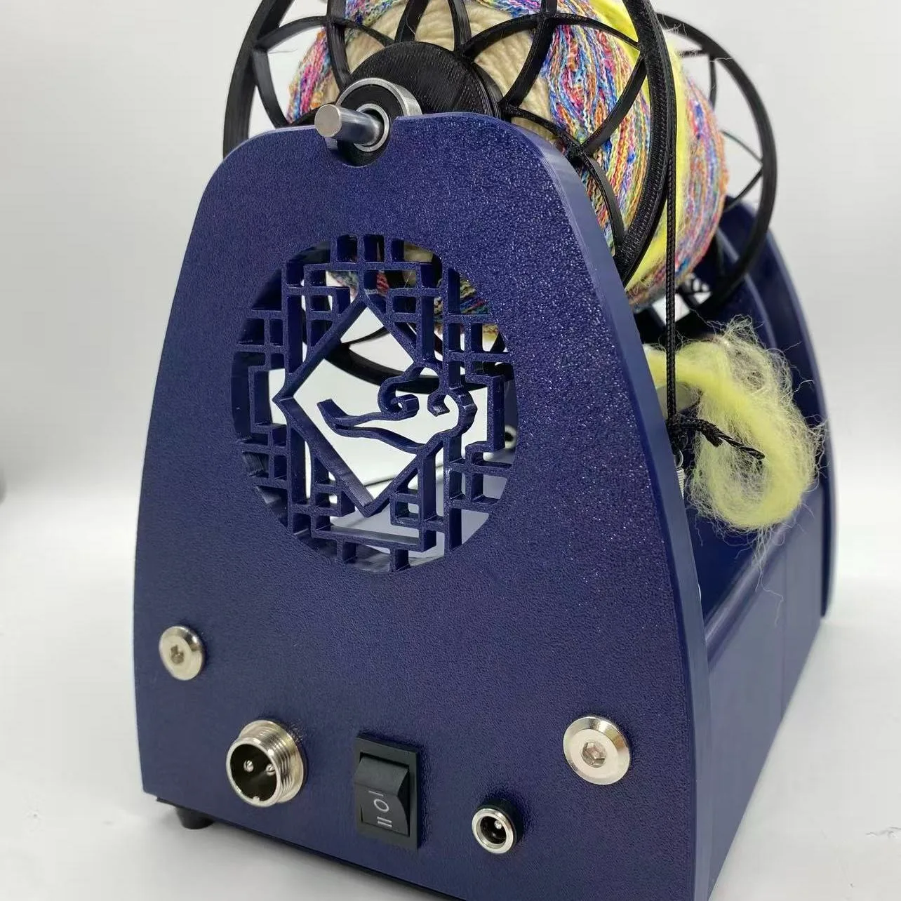 

Large Electric Spinning Wheel - High-Efficiency Spinner for Plant Fibers & Pet Hair | Handspun Art Yarn Making Tool