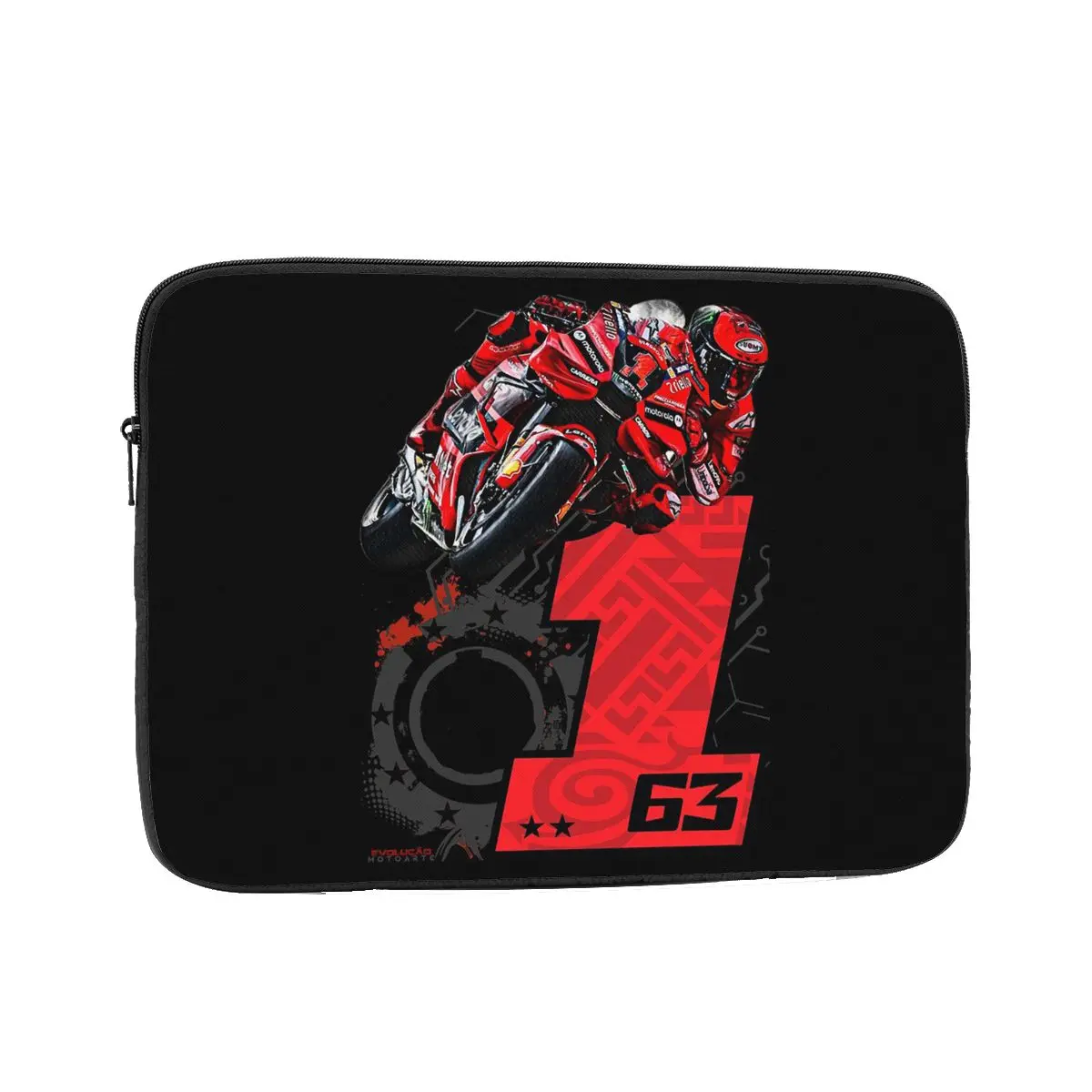 Francesco Bagnaia Number 1 Moto GP  Case Pouch 10 12 13 15 17 Inch For Macbook Air Pro Tablet Shockproof Case Bag