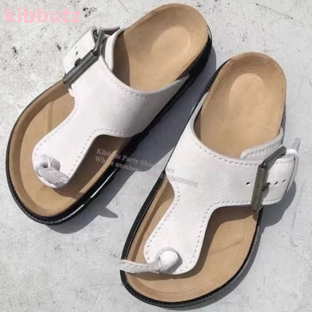 

Suede Clip-Toe Sandal Slippers Mixed Color Flat With Slip-On Fashion Elegant Concise Outdoor Summer Novelt Dress Women Shoes New