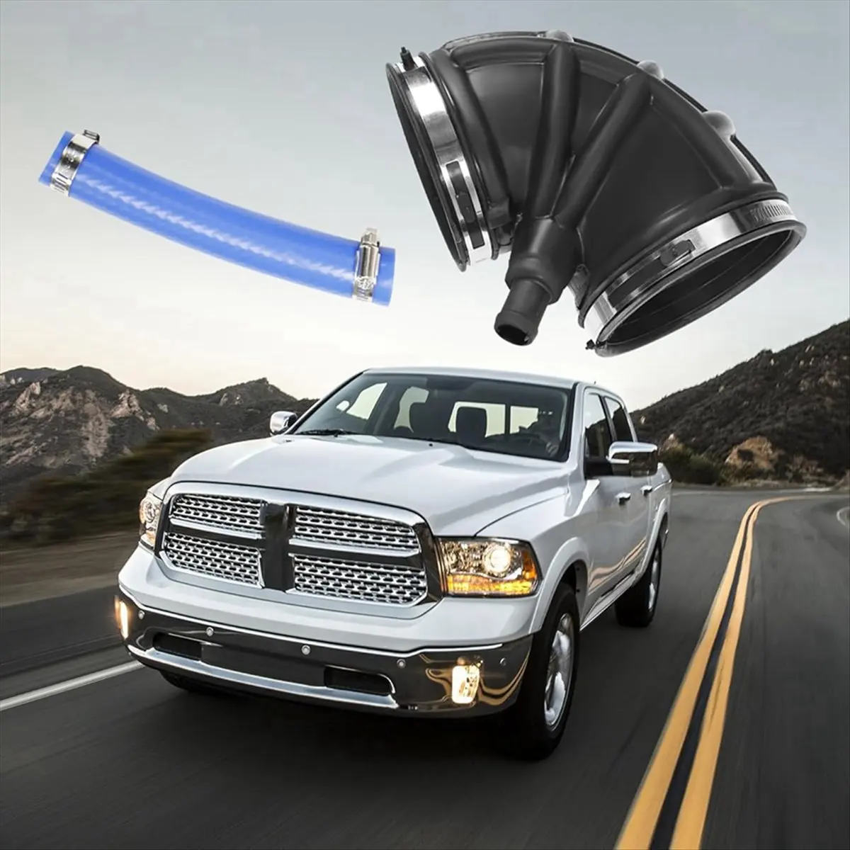 Super Sale 53032944AL Air Intake Resonator Hose Tube Fit for Dodge Ram 2007 - 2018 2500 3500 4500 5500 6.7 Liter Cummins