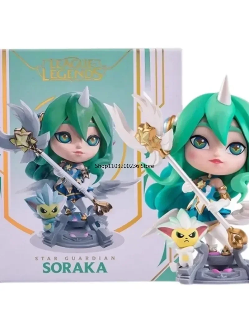 Originale LOL League of Legends Soraka Q Version Anime Action Figures hobby ornamenti da collezione modello giocattoli regalo