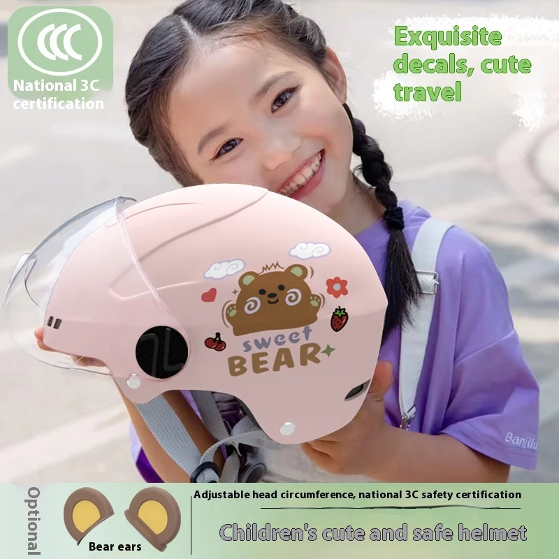 Accesorios para casco de motocicleta para niños, decoración universal para casco con orejas de gato