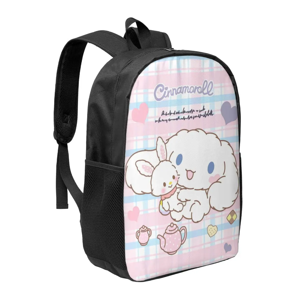 Custom HOT Cartoons Cinnamoroll Backpack Men Women Basic Bookbag for School College Bags