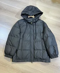 Casual loose wide hooded down jacket