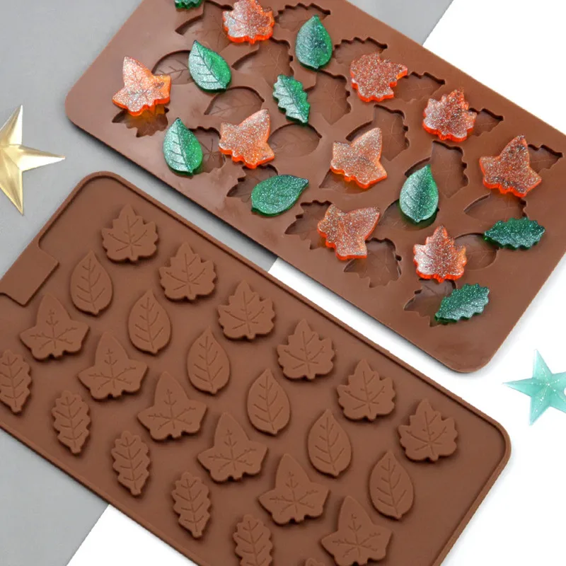 

3D Leaf Shape Silicone Cake Mold Chocolate Fondant Jelly Baking Form Handmade Pastry Cake Candy Bar Mold Decoration Tools