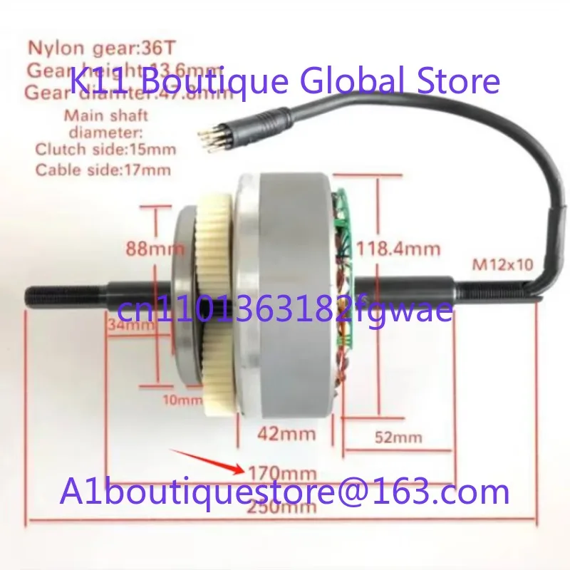 36V48V52V60V500W750W1000W gear motor core, electric bicycle motor accessories