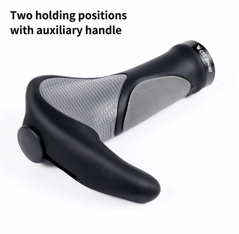 WEST BIKING Ergonomische Fahrradgriffe Lock-on Lenkerüberzug MTB Mountainbike Rutschfester Lenker-Endgriff Fahrradzubehör 1 Paar – Detail 11