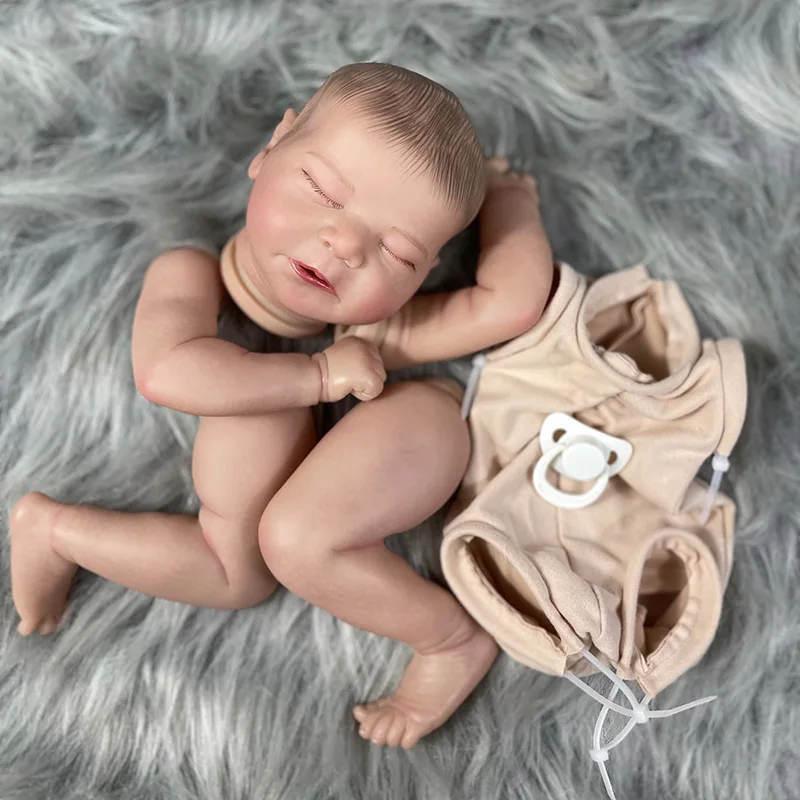 20 Inch Already Painted Reborn Doll Kit Chase  3D Painted Skin Mold High Quality Handmade Doll Parts