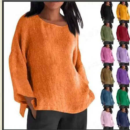 

Women's Long Sleeve Cotton Linen Shirt Top Casual Style Unbranded Loose Fit Resistant to Deformation Pure Color Autumn 2024