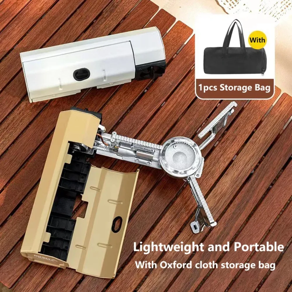 3type 2600W Outdoor Folding Cassette Stove Portable Gas Burner Mini Camping Cooking Furnace for Travel Hiking Picnic Backpacking