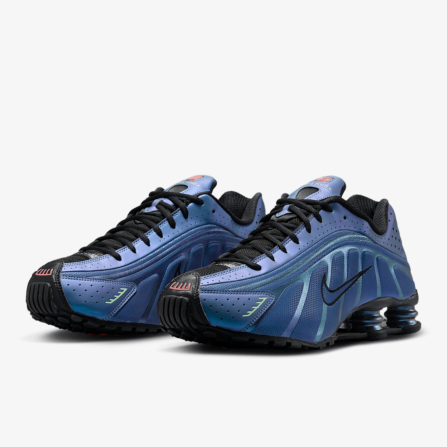 

Nike genuine Shox R4 Men's Low-Top Shock-Absorbing Air Cushion Fashionable Running Shoes HQ3446-001