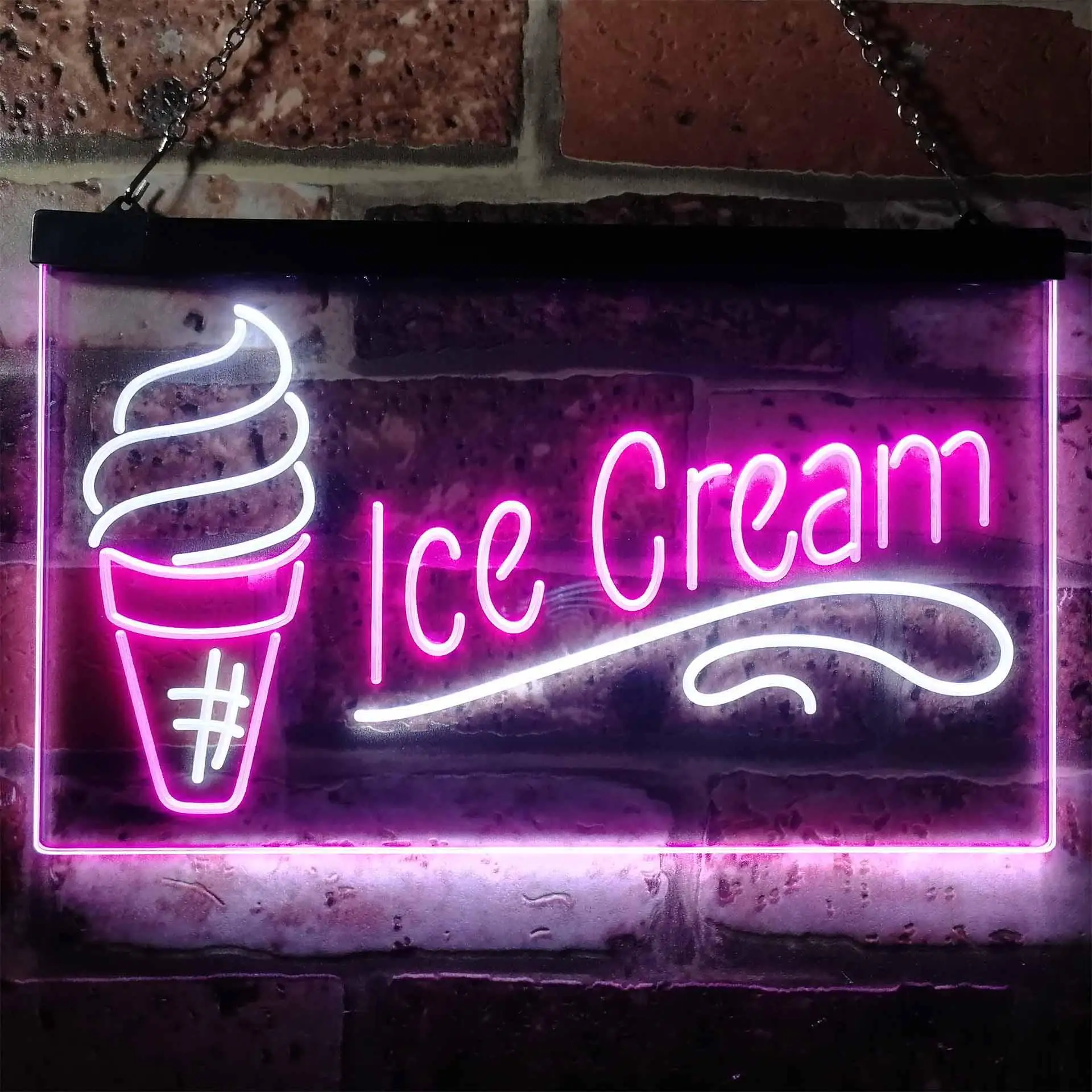 Ice Cream Dual Color Led Neon Sign st6-i3157