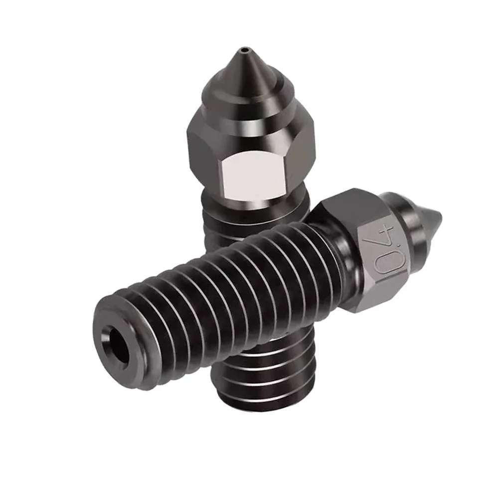 

Threaded Nozzle Hardened Extruder Nozzle 3D Printing Precision Printing Enhanced Printing Speed Multiple Size Options