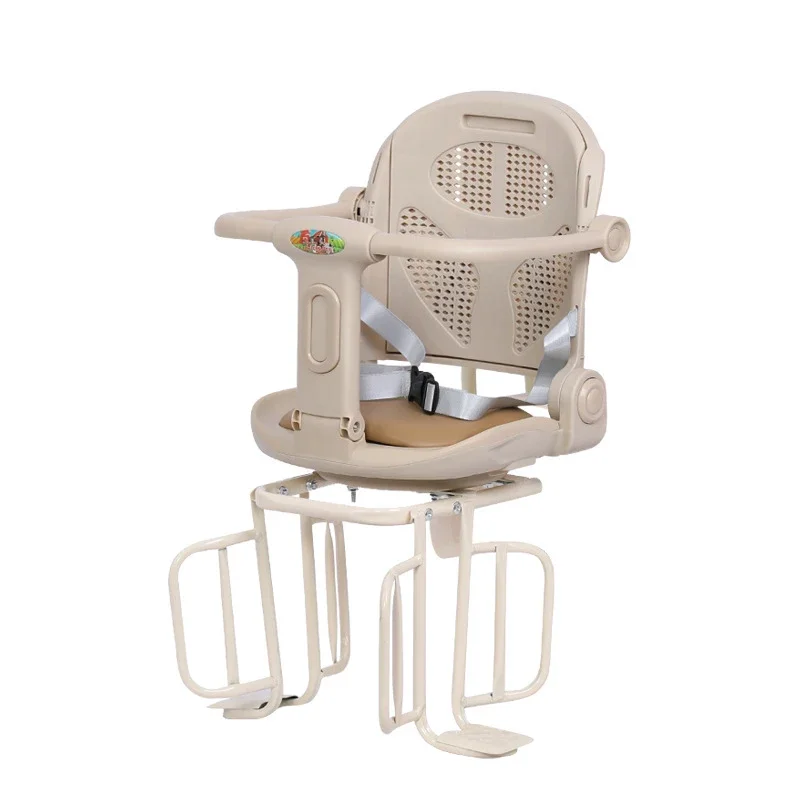 Rear Child Bike Seat Safety Carrier with Guardrail Bicycle Baby Chair for Mountain Folding Bikes Full Surround Back Seat