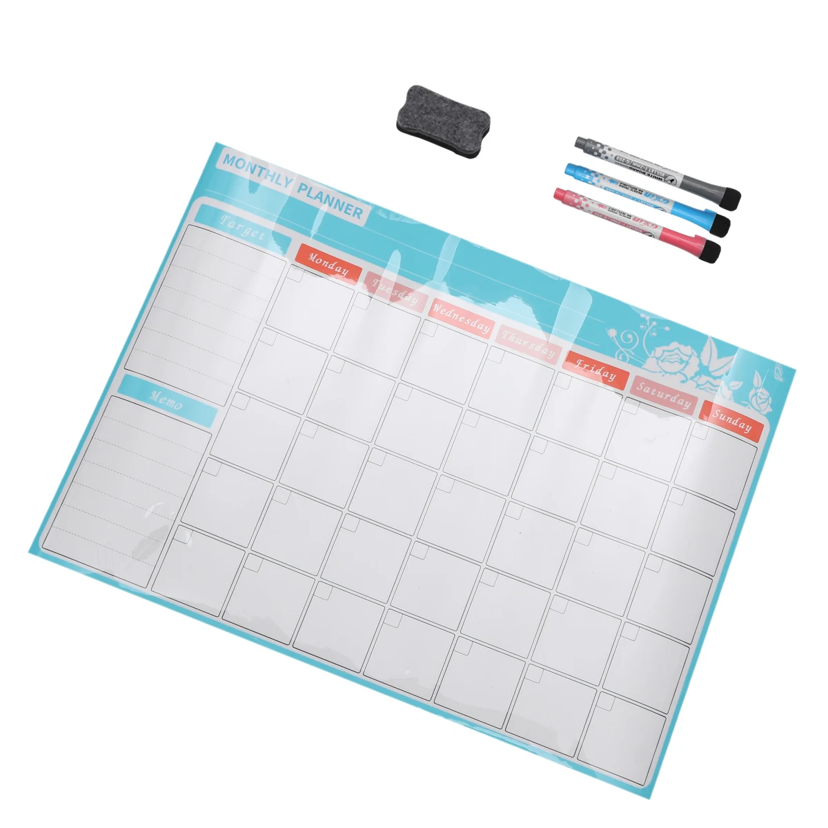 Magnetic Calendar Stickers Monthly Planner Erasable Message Board Schedule