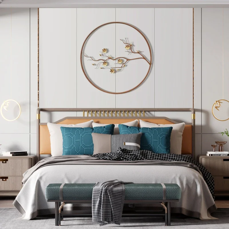 جدار غرفة المعيشة أريكة حائط الخلفية الديكور الحديد المطاوع مدخل قلادة غرفة الطعام ضوء فاخر الجدار الشنق ثلاثة عاكسة #3