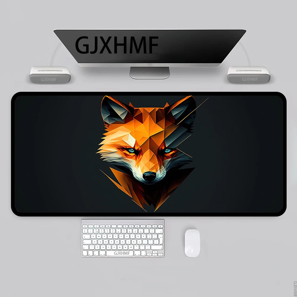 Mausepad XXL Desk Mats Gaming Mat Pad on The Table Office Gamer Accessories Keyboard Mats Fox Motifs  Mouse Pad Mouse Carpet