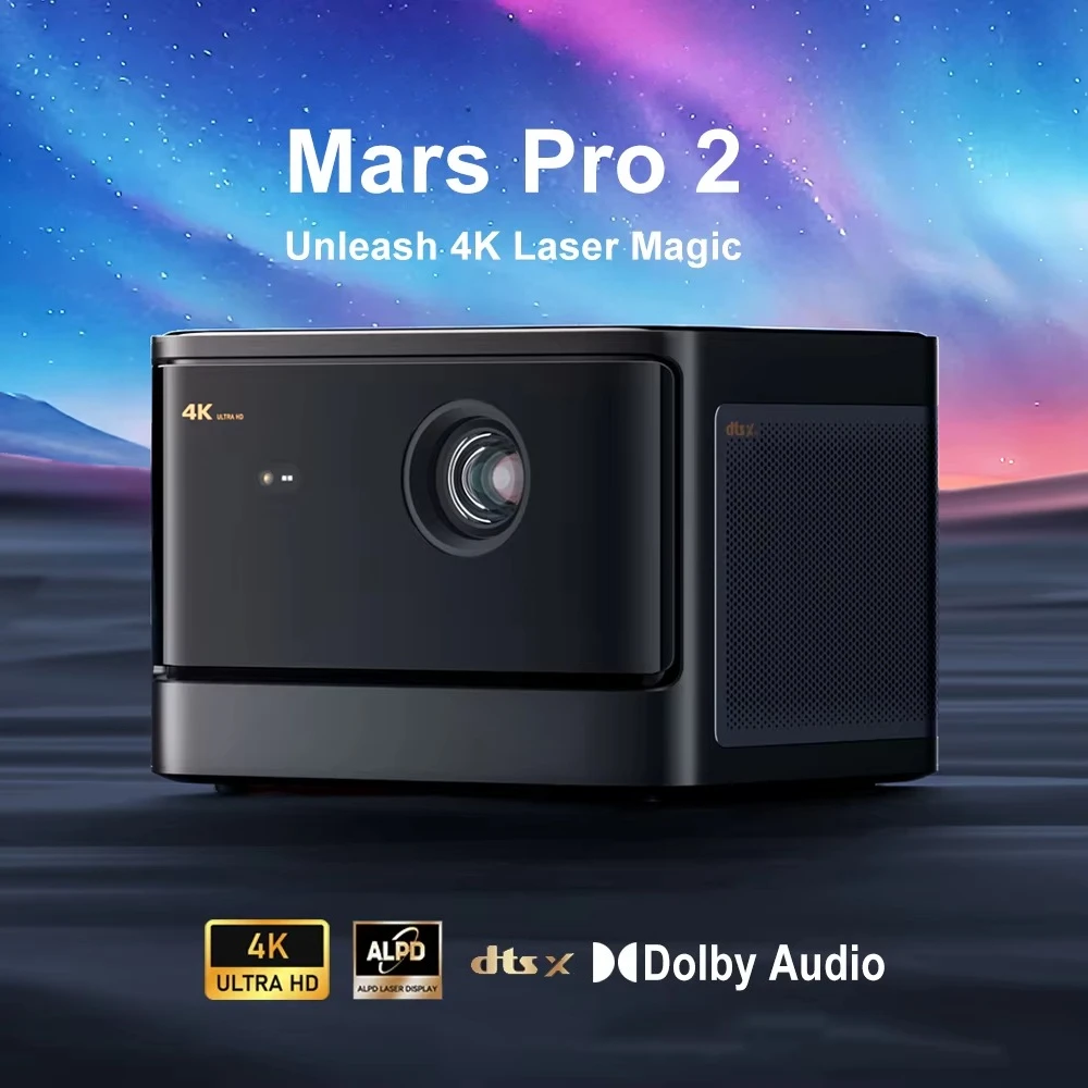 Google TV   Mars Pro 2 HD LED TV Projectors HD 4k 1080P Home Theater 3D  Projector Auto Focus 4K  Projector