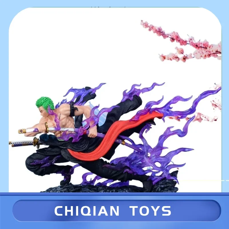 قطعة واحدة زورو 17 سنتيمتر رسم السيف إعداد تشكل أنيمي نموذج لجسم تمثال لتزيين سطح المكتب تحصيل عمل الشكل #6