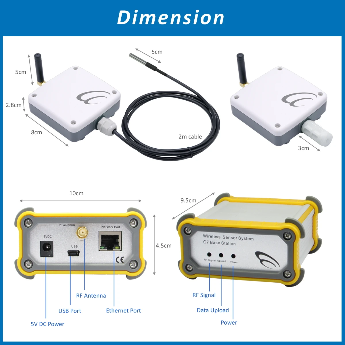 NB-IOT Lora Lorawan Wireless High Temperature Humidity Sensor room temperature and humidity device