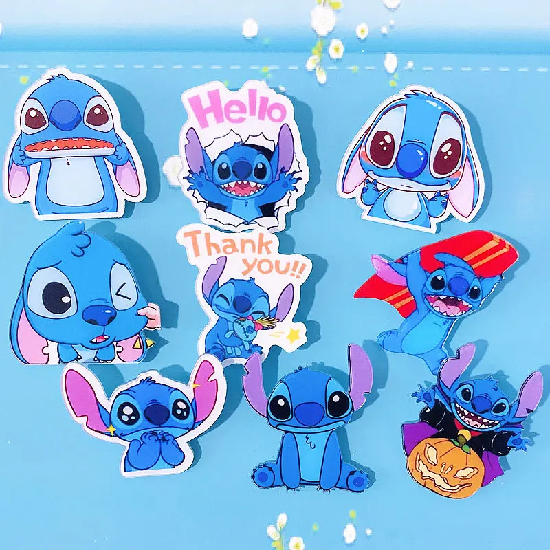 

Брошь Disney Stitch, студенческий значок, сделай сам, креативная мультяшная нашивка, сумка в форме сердца для девочек, маленькие аксессуары для фанатов, игрушки для друзей, подарки
