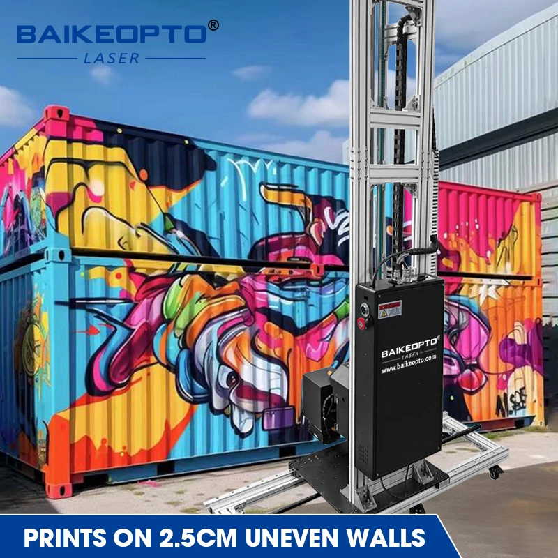 Industrial Vertical UV Wall Painting Printer 5-Color Ink, Metal Cabinet Printing Machine for Multiple Substrate Printing