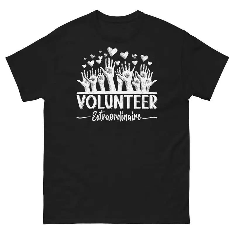 T-shirt classique pour hommes, bénévole extraordinaire, travail caritatif, service communautaire