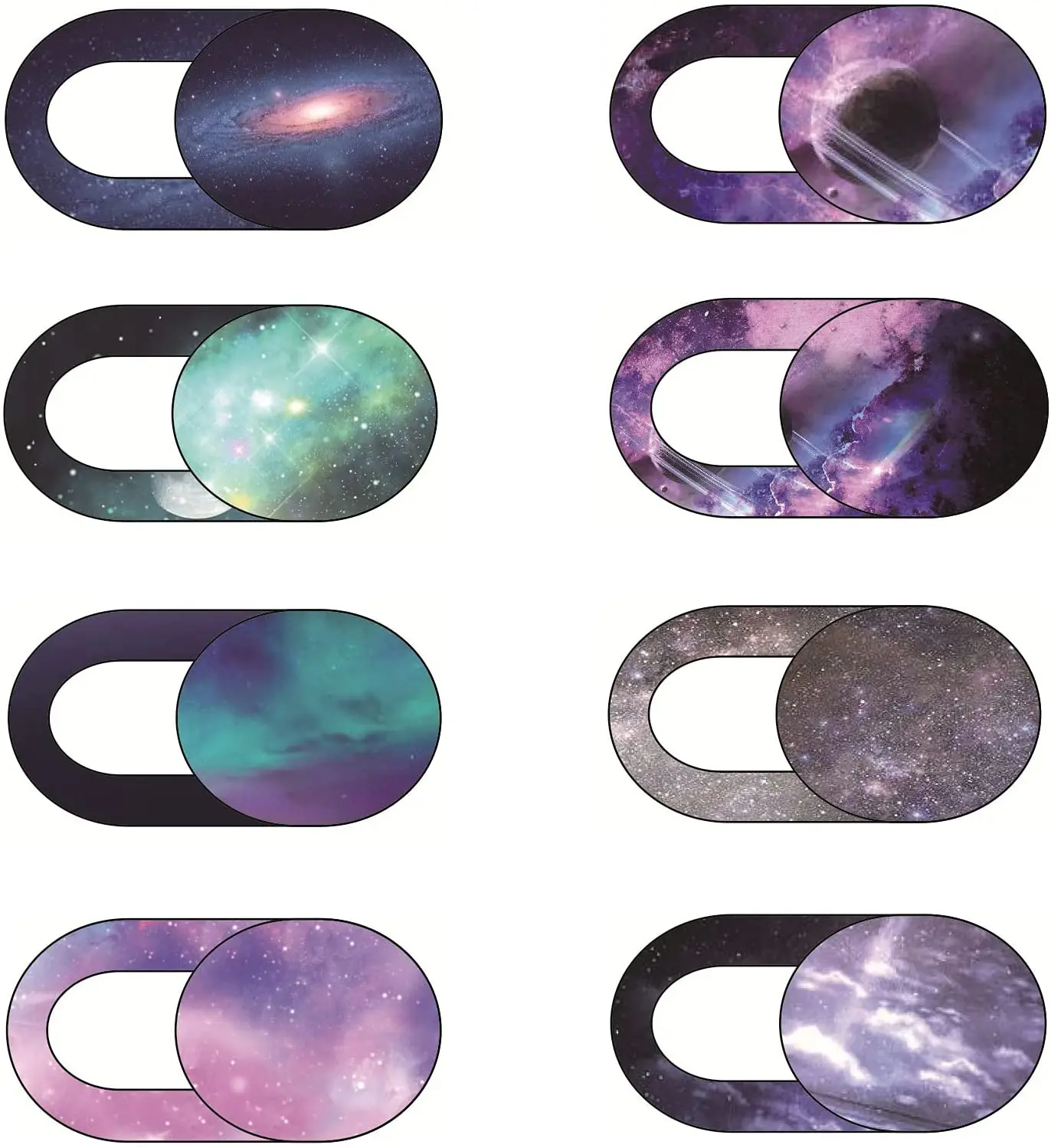 Starry Sky Pattern WebCam Camera DYM Laptop Stickers for Laptops Macbook Smart Phone Privacy Protection Shutter Slider Sticker