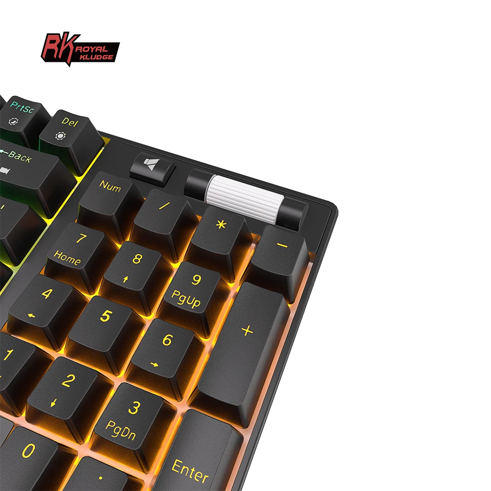 Royal Kludge-Máquina de escrever sem fio para jogos, botão mecânico, teclado, descanso de pulso, USB, botão ergonômico, RK96, 96 chaves