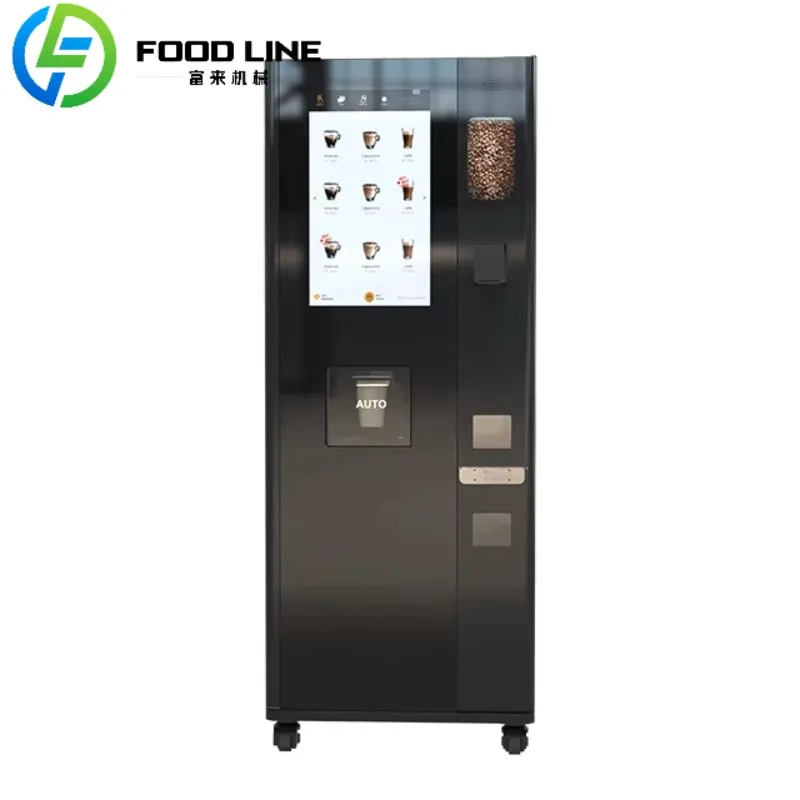 Fresh Ground Coffee Vending Machine Automatic Bean to Cup Dispenser for Office and Shopping Malls