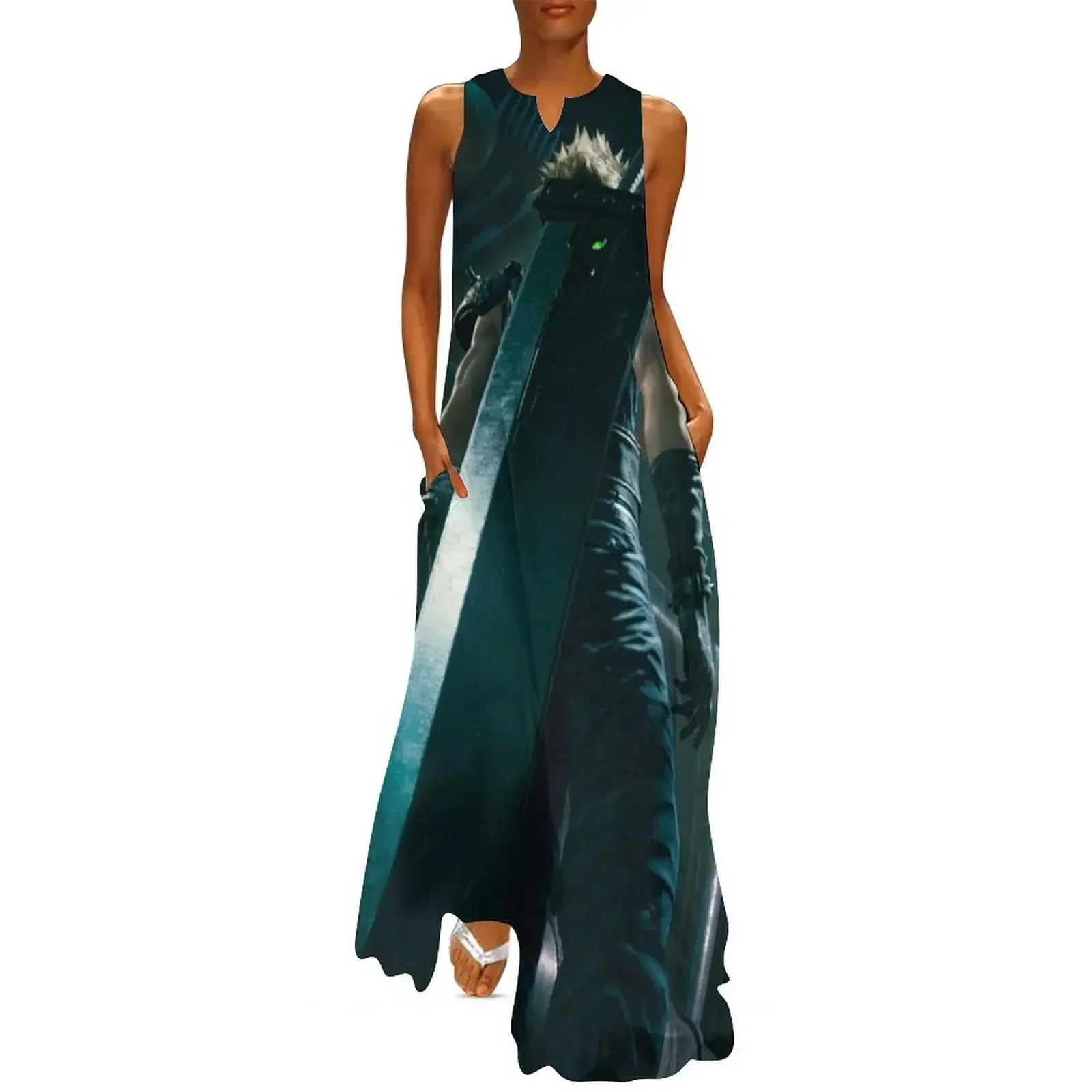 

Cloud Strife - Mako Reactor 1 [Remake] Long Dress Women's dresses dresses for woman 2025 long dress women Dress