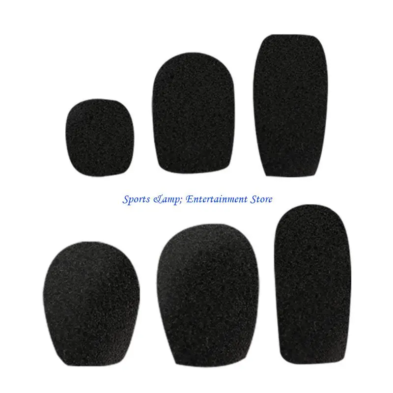 G7NF Foam Noise Reduction Headset Microphone Sponge Cover Headset Microphone Covers