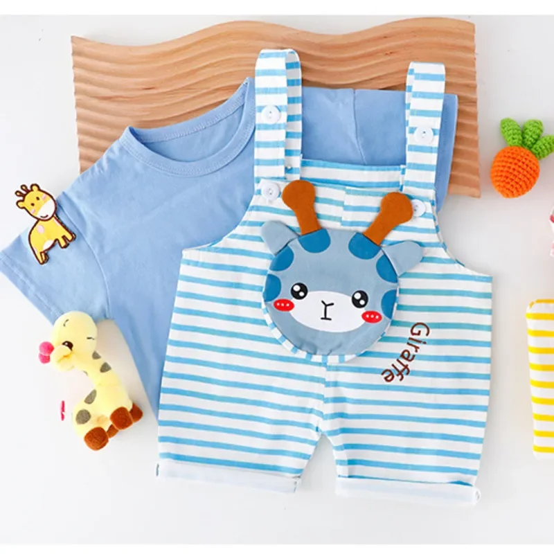 جديد الصيف طفل الفتيات الملابس دعوى الأطفال الفتيان قصيرة الأكمام تي شيرت وزرة 2 قطعة/المجموعة طفل عارضة زي الاطفال رياضية #6