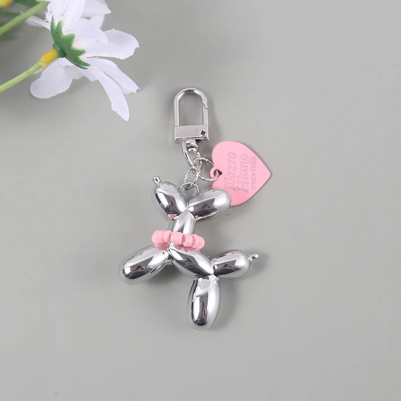 1pc Bling Kawaii Cartoon Animal Couple Keychains Key Ring For Women Men New Colorful Cute Pet Bag Car Holder Airpods Box Jewelry