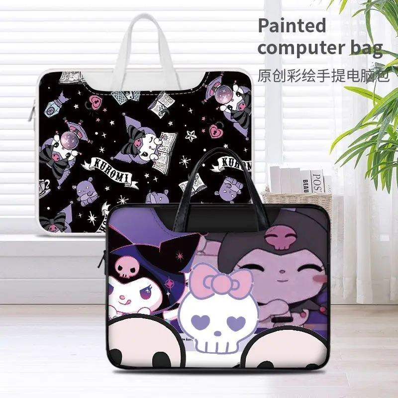 

Sanrio Kuromi Lilo & Stitch Laptop Bag Cute Large Capacity Tablet Organizer Cartoon Handbag Laptop Case 15in 13in 14in 16in Gift