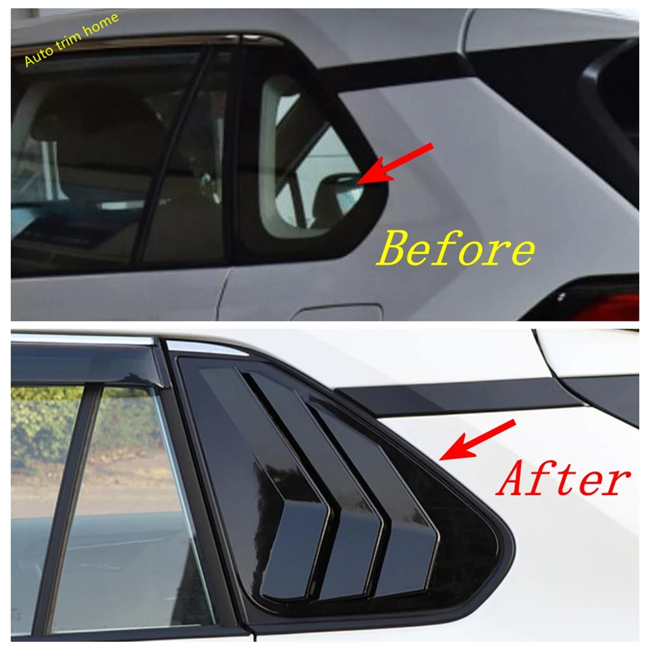 ABS Lunotto Posteriore Vent Louvet Scoop Decorazione Pannello di Copertura Trim Misura Per TOYOTA RAV4 RAV 4 XA50 2019 - 2024 Accessori Auto