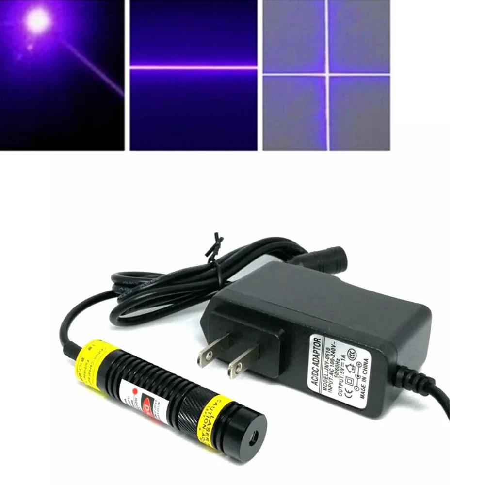 modulo de diodo laser com linha de ponto roxo violeta 405nm 16x68 mm 200mw 300mw 01