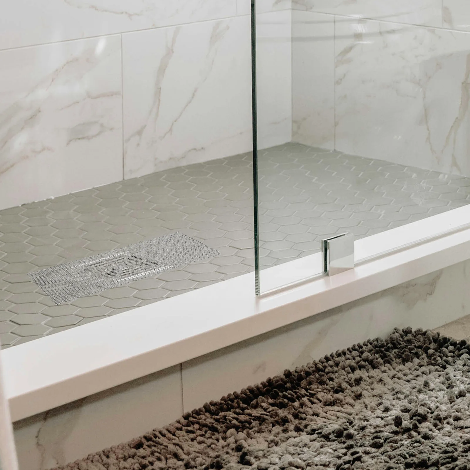 

70mmx5m Drain Filter Sticker Anti-blocking Bathroom Floor Pads Hair Catching Shower Stickers Easy Household Solution