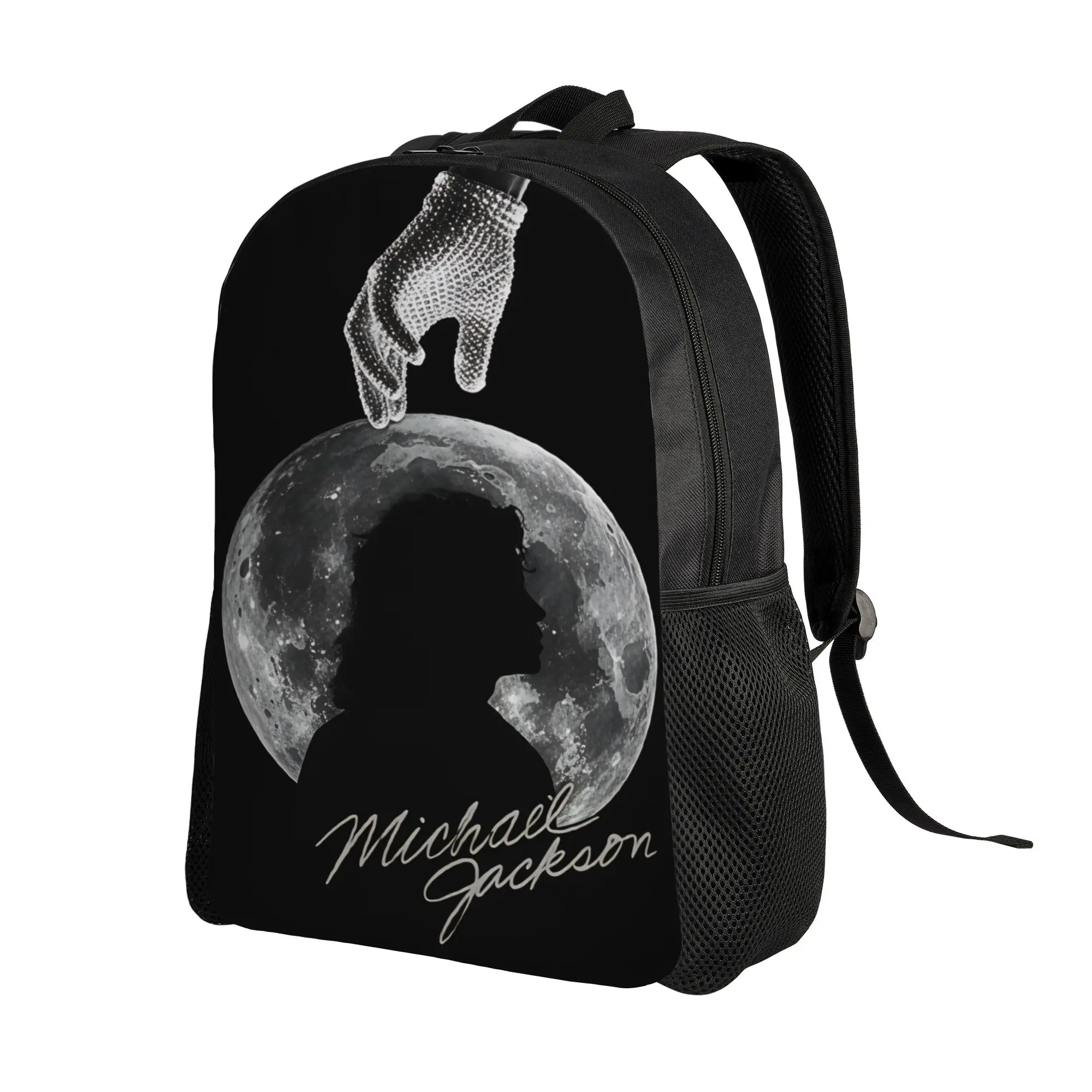 Michael Jackson Backpack Student Unisex  Print Backpacks Polyester Funny High School Bags Cycling Designer Rucksack