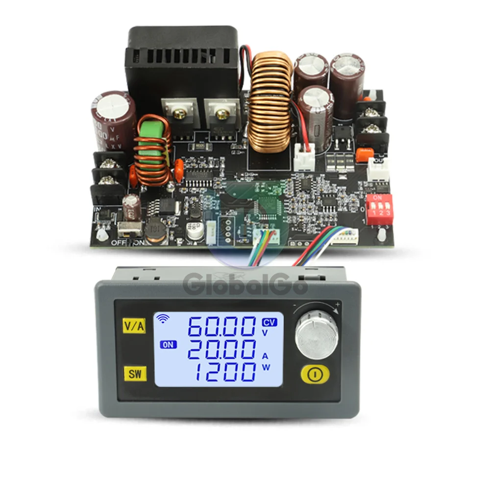Imagem -02 - Cnc Ajustável dc Tensão Estabilizada Fonte de Alimentação Constante Tensão e Corrente Constante 20a 1200w Step-down Módulo Xy6020l