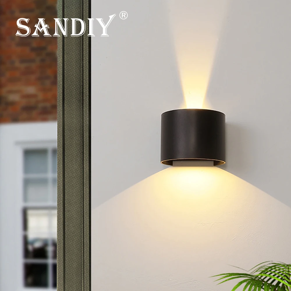 SANDIY Outdoor Wall Lighting Motion Sensor Sconce Lamp Adjustable Porch Yard Decor Luminaire Exterior House Lights Balcony IP65